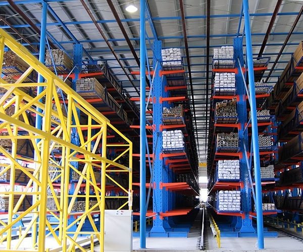 Sistema ASRS cantilever para tubos